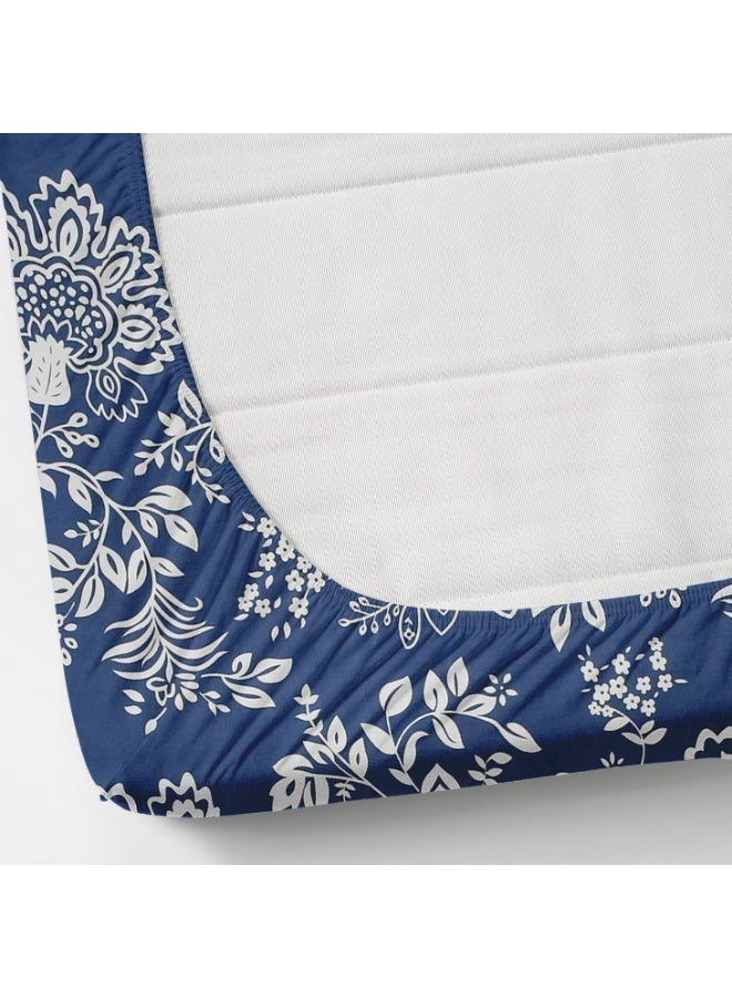 AURIO Premium Single Size Fitted Bedsheet with 1 Pillowcase – Modern Design & Pattern – Deep Pocket (90x200+25 cm, 36x78+10 inch) Soft, Breathable Microfiber Bedding for Kids & Guest Rooms - Image 5